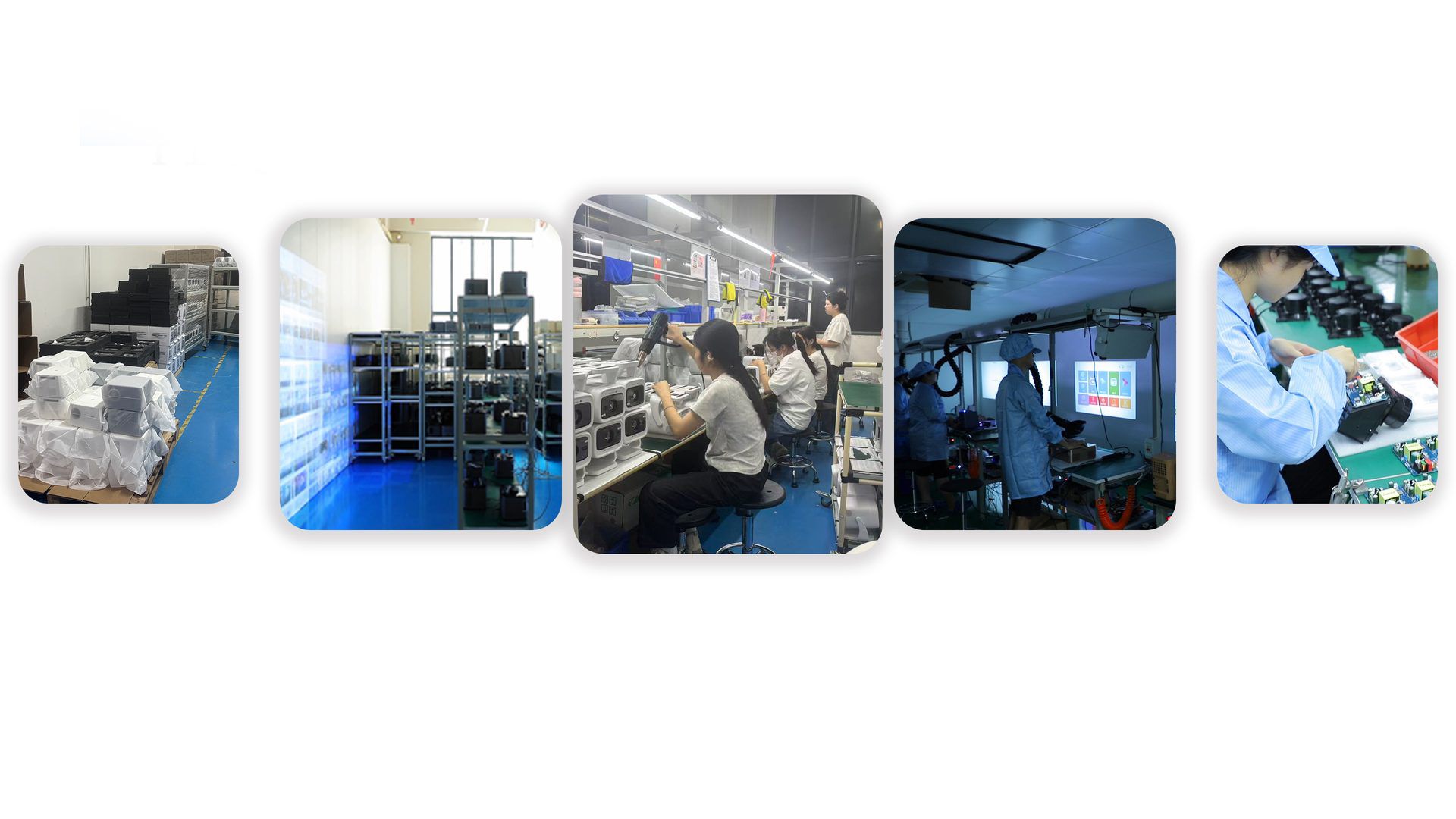 KUROKU production lines and workshop team